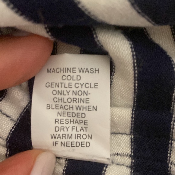 41 HAWTHORN L Navy& White cap sleeve sweater dress - Picture 7 of 7